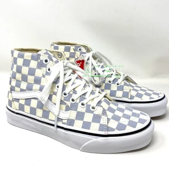VANS 🔥SALE!🔥 Men's Sneakers Size 13 SK8-Hi Tapered Check Blue VN0A4U16XHX - Picture 1 of 6